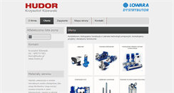 Desktop Screenshot of hudor.pl