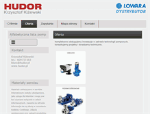 Tablet Screenshot of hudor.pl